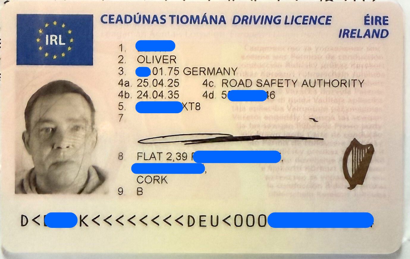 EU Führerschein Irland für Oliver