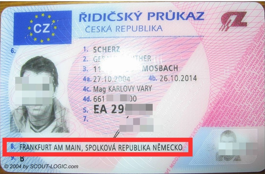 tschechischer EU Führerschein deutsche adresse - 1